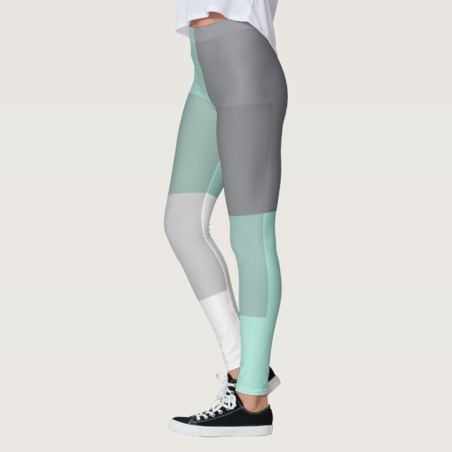 Leggings Cuadrados verdes (Izquierda)