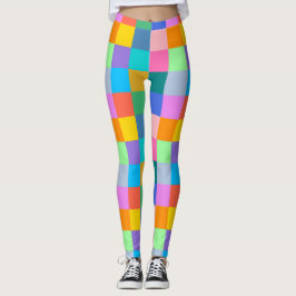 Leggings Cuadrícula cromática Fiesta de bloques