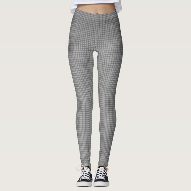 Leggings Cuadrícula gris (Anverso)
