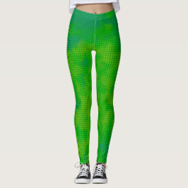 Leggings Cuadrícula verde