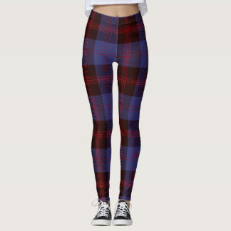 Leggings Cuadro de búfalo azul marino rojo