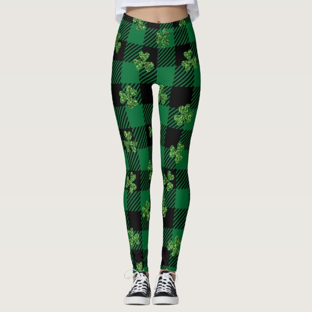 Leggings Cuadro de Trébol Brillante  (Anverso)