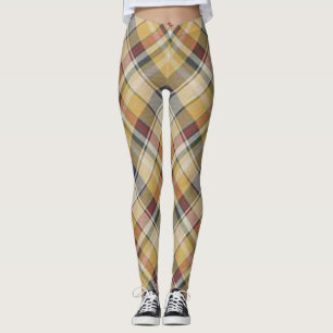 Leggings Cuadro escocés Royal Stewart rojo negro Amarillo V