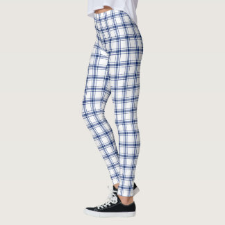 Leggings Cuadro náutico azul y blanco