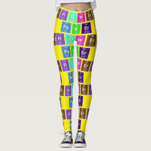 Leggings Cuadro químico periódico de elementos: FlOWEr Po