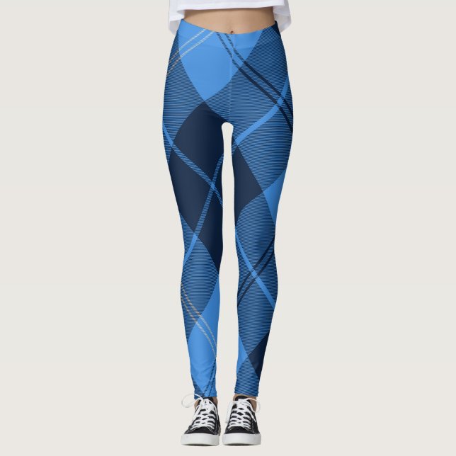 Leggings cuadros azules (Anverso)