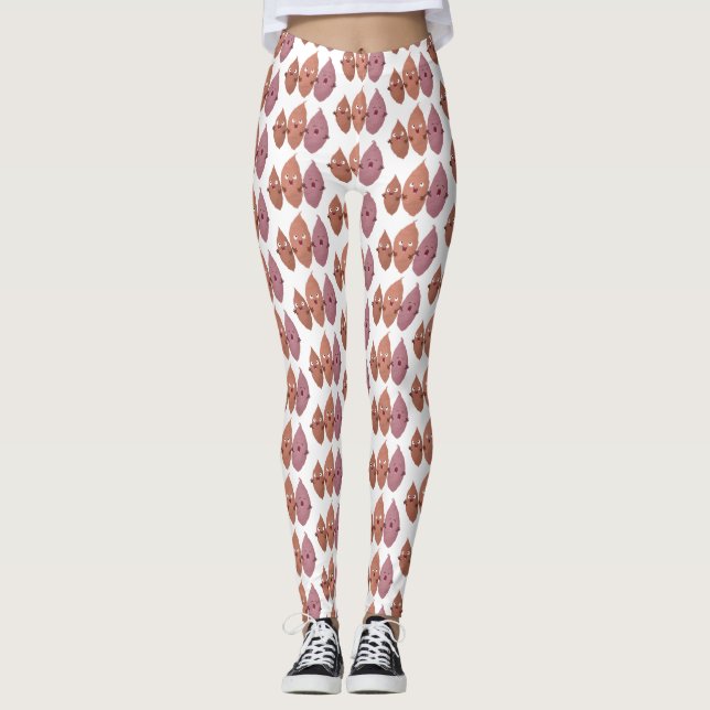 Leggings Cuadros cantando batatas personalizado verduras (Anverso)