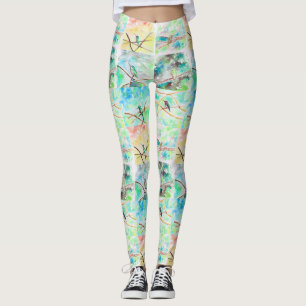 Leggings Cuadros de acuarela de la colección Hummingbird