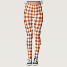 Cuadros de Gingham Rojo Herrumbre