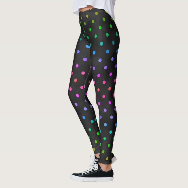 LEGGINGS CUADROS DE PUNTOS DE RAINBOW (Izquierda)