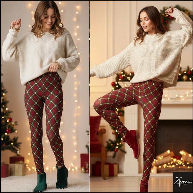 Leggings Cuadros Escoceses Argyles Tradicionales de Vacacio (Subido por el creador)
