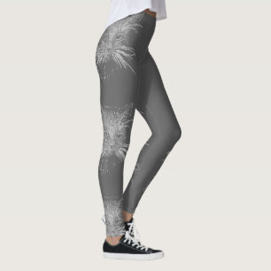 Leggings Cuadros Funky Cat Kitten Eyes Face Sketch