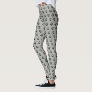 Leggings Cuadros Mascotas Perro Paws grises