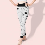 Leggings Cuadros Resumen Patrón blanco y negro<br><div class="desc">Cuidada Resumen de las piernas del patrón blanco y negro. Estas elegantes leggings festivas cuentan con una hermosa huella de motivos en blanco y negro abstracto. Para cualquier personalización ,  no dude en ponerse en contacto conmigo en mypaperlove2021@gmail.com</div>