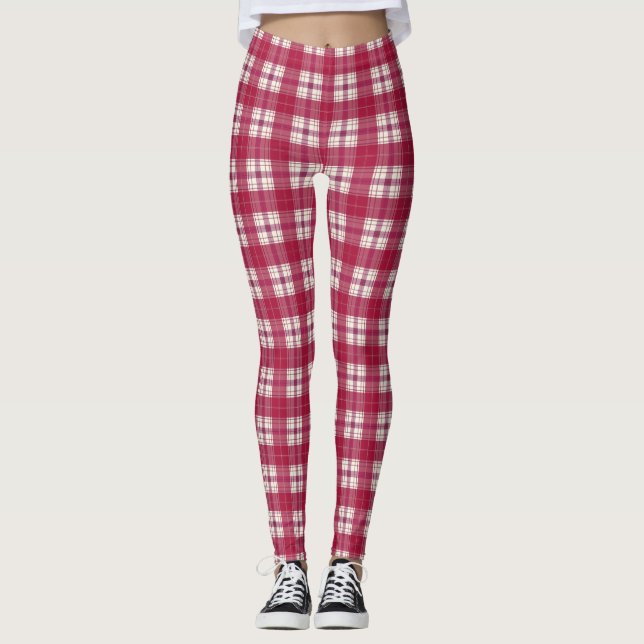 Leggings cuadros rojos (Anverso)