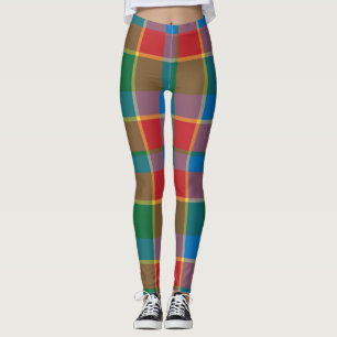Leggings Cuadros rojos, verdes, amarillos y azules