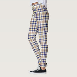 Leggings Cuadros Tan Marino Rojo XDIY BG Blanco