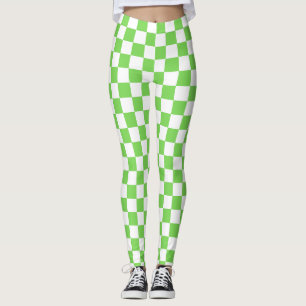 Leggings Cuadros verdes de hierba 