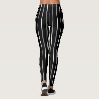 Leggings Cualquier Color con Rayas Plateadas