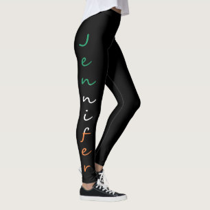 Leggings Cualquier Nombre Sobre La Bandera Irlandesa