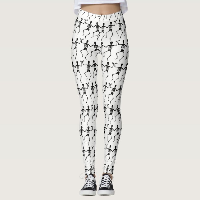 Leggings Cuarteto de esqueleto bailarín Thunder_Cove de Hal (Anverso)