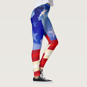Leggings Cuarto patriótico del día de veteranos de julio