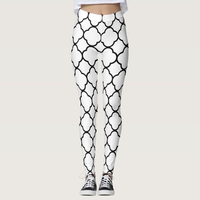 Leggings Cuaterfoil blanco (Anverso)
