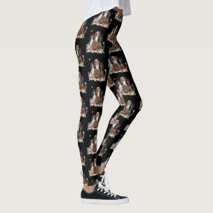 Leggings Cuatro Caballeros Rey Carlos Españoles en Flores 