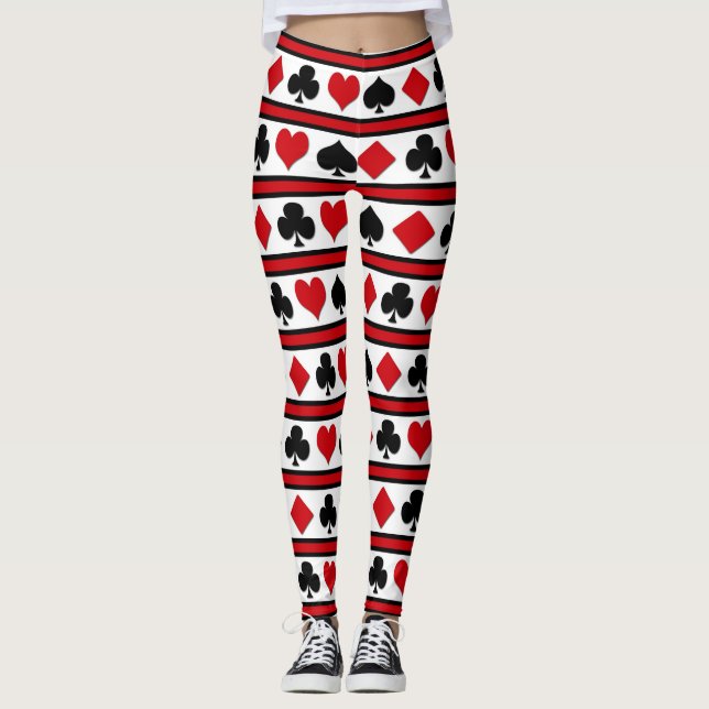 Leggings Cuatro trajes de cartas (Anverso)
