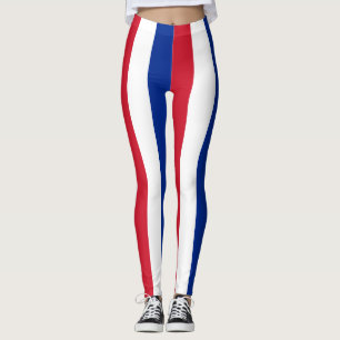 Leggings Cuba Bandera nacional colorea a rayas verticales