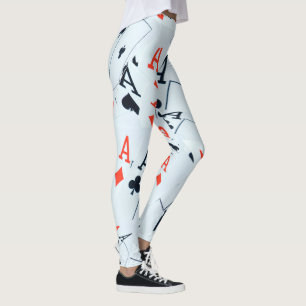 Leggings "Cubierta de destino: Aces estratificados en una d