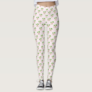 Leggings Cubierta Rosa Las Palmas Navidades Tropicales Sant