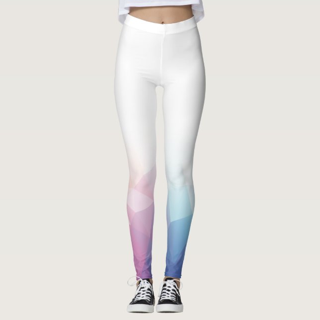 Leggings Cubos coloridos abstractos (Anverso)