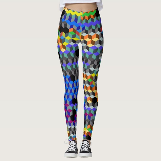 Leggings Cubos de Q (Anverso)