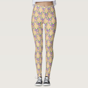 Leggings Cuentas Coloridas de Mardi Gras