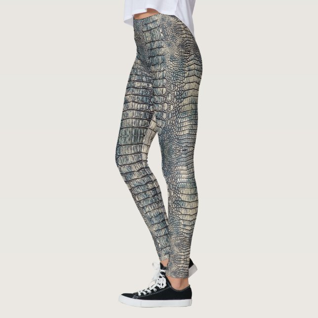 Leggings Cuero de ligador azul claro (Izquierda)