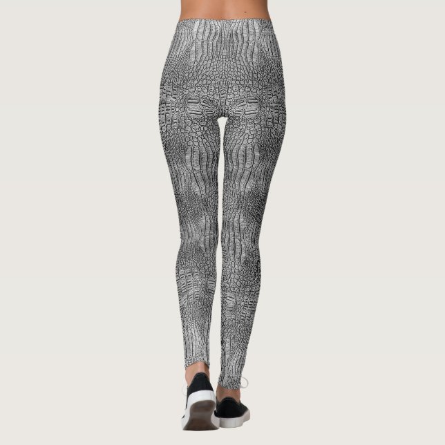 Leggings Cuero de ligador gris (Reverso)