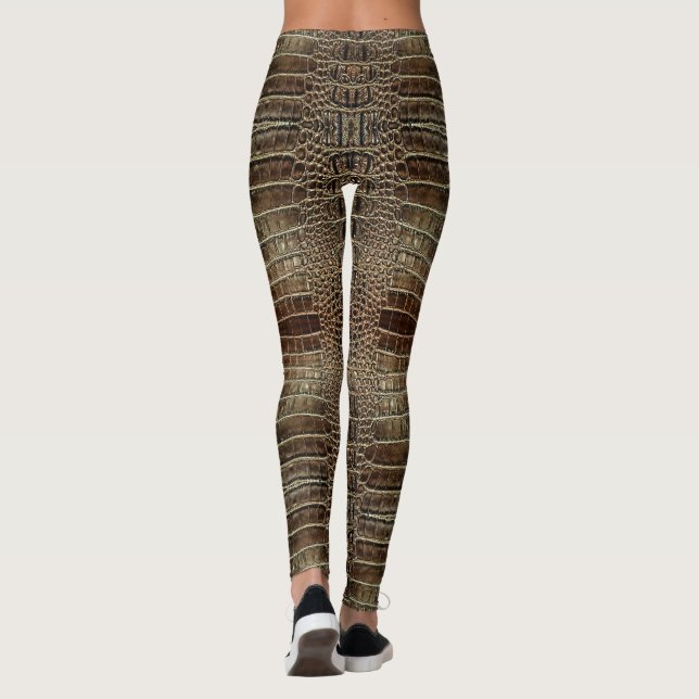 Leggings Cuero de ligador marrón (Reverso)