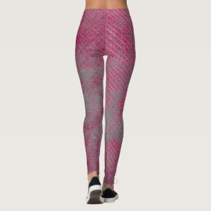 Leggings Cuero de textura gruesa abstracta