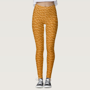 Leggings Cuero marrón, fondo de textura de cierre.
