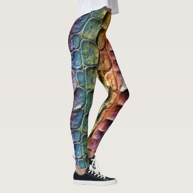 Leggings Cuero Reptil Arcoiris (Derecha)