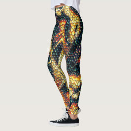 Leggings ¿Cuero reptil con manchas amarillentas y marrones?