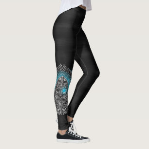 Leggings Cuervos de Odín Mitología vikinga Valhalla espera