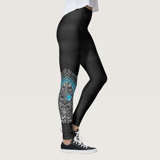 Leggings Cuervos de Odín Mitología vikinga Valhalla espera (Derecha)