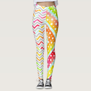 Leggings Cuevón acuático colorido, leggadoras de puntos de