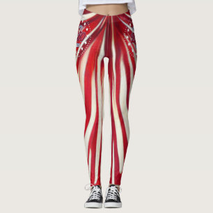 Leggings Cumpleaños 250 de América 1776-2026 Fuegos Artific
