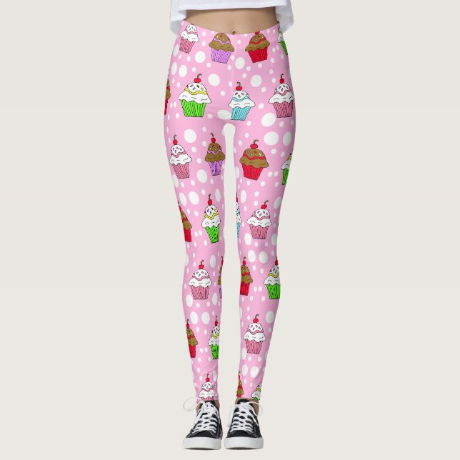 Leggings Cupcakes caprichosos (Anverso)