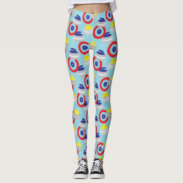 Leggings Curando Ice Sport Stones y Trama de blancos (Anverso)