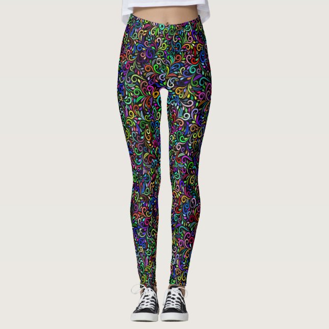 Leggings Curly Q multicolor (Anverso)