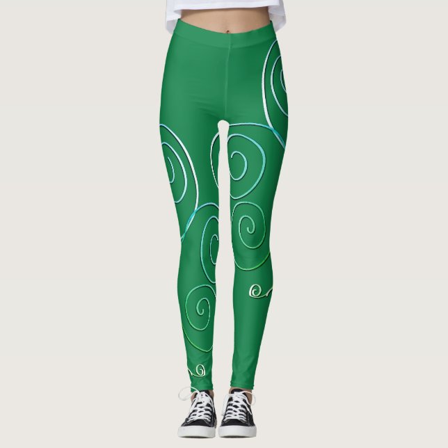 Leggings Curly Shamrock St. Patrick (Anverso)
